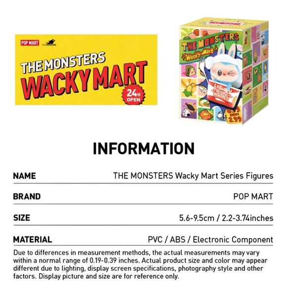 Pop Mart Wacky Mart The Monsters Figurine Cup Noodles - Picture 12 of 16
